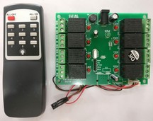 8 RELAY CONTROL WITH IR REMOTE